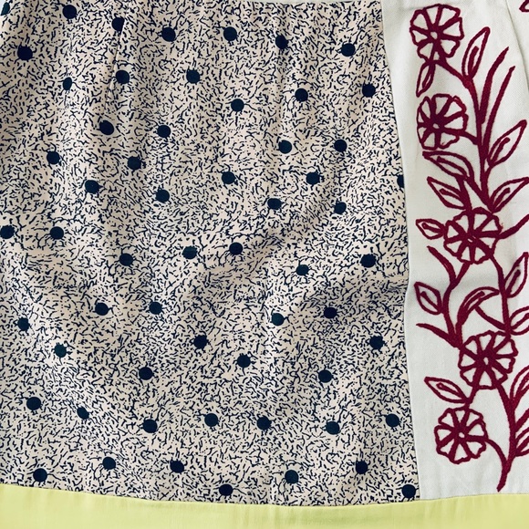 Leif Notes Anthropologie Brimming Borders Multi-Pattern Aline Skirt - Picture 5 of 10